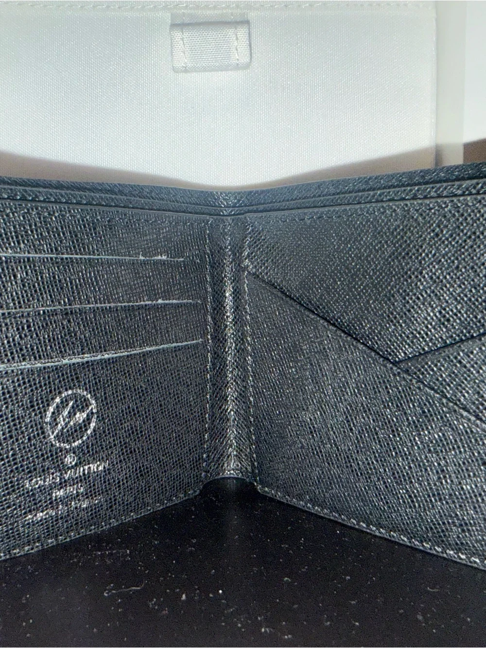 Louis Vuitton Monogram Eclipse Canvas Bi-Fold Wallet in Black and Gray